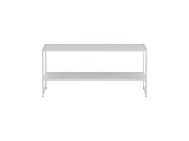 ebuy24 Staal salontafel 101,6x43,2cm wit.