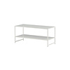ebuy24 Staal salontafel 101,6x43,2cm wit.