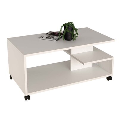 ebuy24 Olus salontafel 4 planken wit.