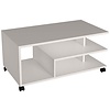 ebuy24 Ralus salontafel 3 planken wit.