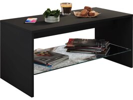 ebuy24 Wisal salontafel 1 plank zwart.