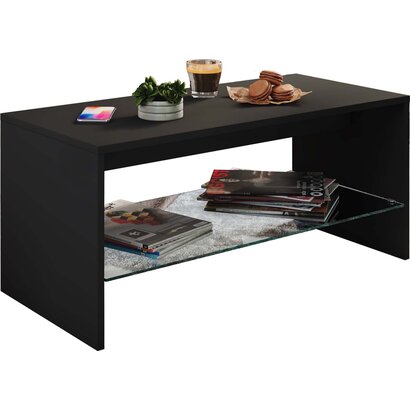 ebuy24 Wisal salontafel 1 plank zwart.