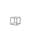 ebuy24 Estelle  bijzettafel 50x50 cm marmor decor wit.
