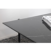 ebuy24 VonStaf salontafel met plank 60x120 cm glas zwart marmor decor.