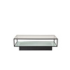 ebuy24 Maglehem salontafel met plank 60x130 cm glas.