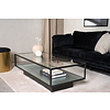 ebuy24 Maglehem salontafel met plank 60x130 cm glas.