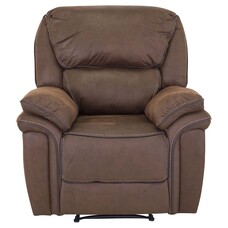 ebuy24 Saranda fauteuil , Recliner met voetsteun bruin.