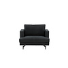 ebuy24 Sofia fauteuil zwart.