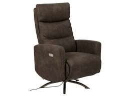 ebuy24 Kerames fauteuil recliner grijs.