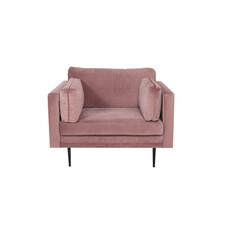 ebuy24 Boom II fauteuil velours oudroze.