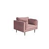 ebuy24 Boom II fauteuil velours oudroze.