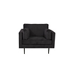 ebuy24 Boom II fauteuil velours zwart.