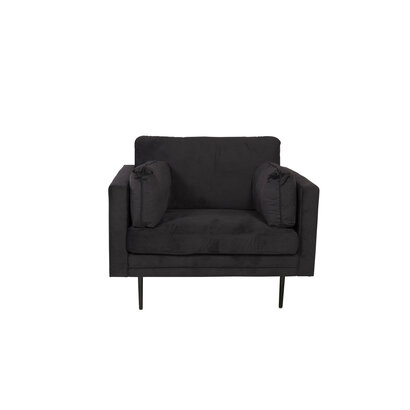 ebuy24 Boom II fauteuil velours zwart.