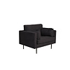 ebuy24 Boom II fauteuil velours zwart.