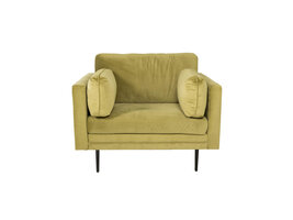 ebuy24 Boom II fauteuil velours groen.