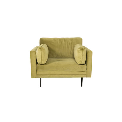 ebuy24 Boom II fauteuil velours groen.