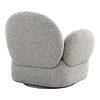 ebuy24 Messina fauteuil draaifunctie lichtgrijs.