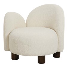 ebuy24 Honolulu fauteuil ronde rechts gericht wit.