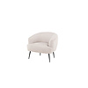 ebuy24 Derry fauteuil fluweel wit.
