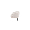 ebuy24 Derry fauteuil fluweel wit.