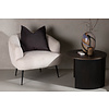 ebuy24 Derry fauteuil fluweel wit.