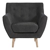 ebuy24 Monte fauteuil donkergrijs.