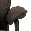 ebuy24 Hyras fauteuil recliner met hocker grijs.