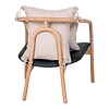 ebuy24 Alberca fauteuil naturel,zwart.