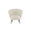 ebuy24 Calais fauteuil teddy wit.