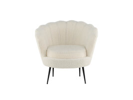 ebuy24 Calais fauteuil teddy wit.