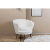 ebuy24 Calais fauteuil teddy wit.