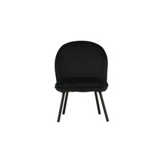 ebuy24 Polar fauteuil velours zwart.