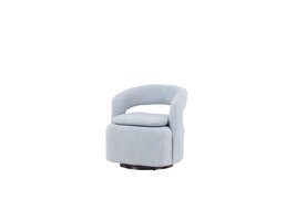 ebuy24 Laurel fauteuil draaifunctie blauw.