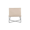 ebuy24 X-lounge fauteuil velours offwhite.