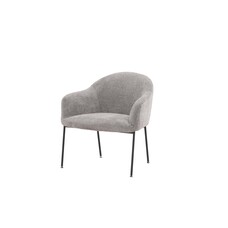 ebuy24 Catania fauteuil lichtgrijs.