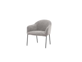 ebuy24 Catania fauteuil lichtgrijs.