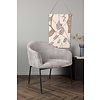 ebuy24 Catania fauteuil lichtgrijs.