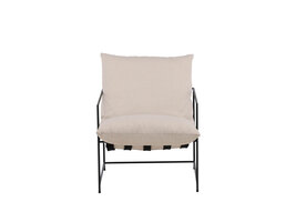 ebuy24 Sedalia fauteuil wit.