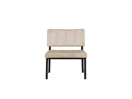 ebuy24 Monett fauteuil velours beige.