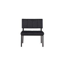 ebuy24 Monett fauteuil velours zwart.