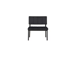 ebuy24 Monett fauteuil velours zwart.