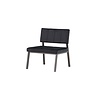 ebuy24 Monett fauteuil velours zwart.