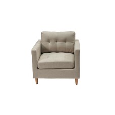 ebuy24 Marino fauteuil stof zandkleurig.