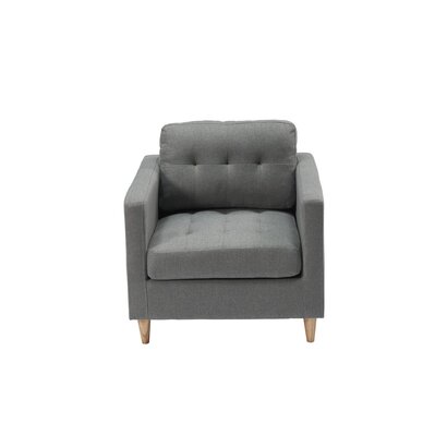 ebuy24 Marino fauteuil stof grijs.