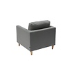 ebuy24 Marino fauteuil stof grijs.