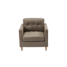 ebuy24 Marino fauteuil stof bruin.