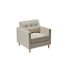 ebuy24 Marino fauteuil fluweel zandkleurig.