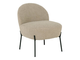 ebuy24 Merida fauteuil geÃ¯miteerd lamsvel grijsbruin.