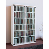 ebuy24 Galerie wandkast , CD-toren 12 planken wit.