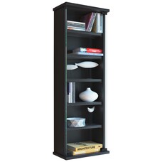 ebuy24 Loposa wandkast CD,DVD opslag 150 CD 6 planken zwart.